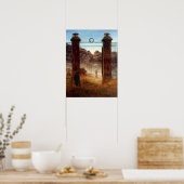 Caspar David Friedrich Der Friedhof Poster (Küche)