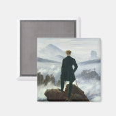 Caspar David Friedrich - Der Wanderer Magnet (Vorderseite/Rückseite)