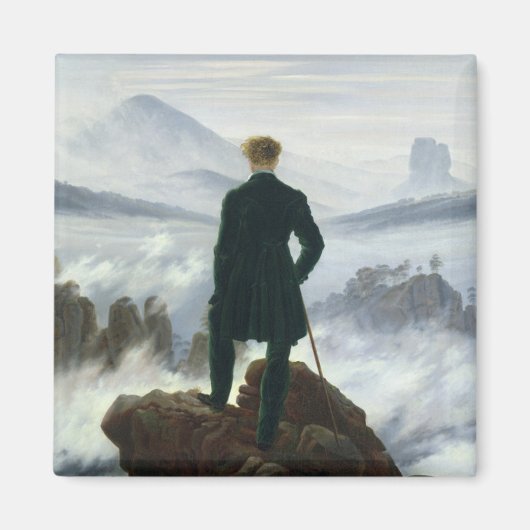 Caspar David Friedrich - Der Wanderer Magnet (Vorne)