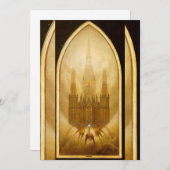 Caspar David Friedrich - Die Kathedrale Einladung (Vorne/Hinten)