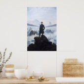Caspar David Friedrich Druck Wanderer über dem Poster (Küche)