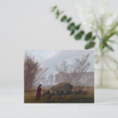 Caspar David Friedrich Ein Spaziergang bei der Abe Postkarte (Stehend Vorderseite)