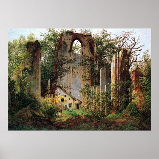 Caspar David Friedrich Kloster Ruins Eldena Poster (Vorne)