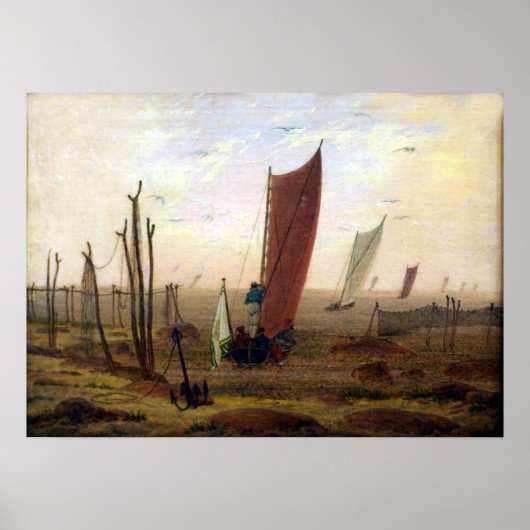 Caspar David Friedrich-Morgen Poster (Vorne)