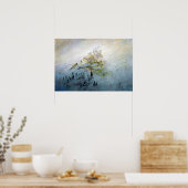 Caspar David Friedrich Morning Mist in den Bergen Poster (Küche)