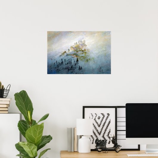 Caspar David Friedrich Morning Mist in den Bergen Poster (Heimbüro)