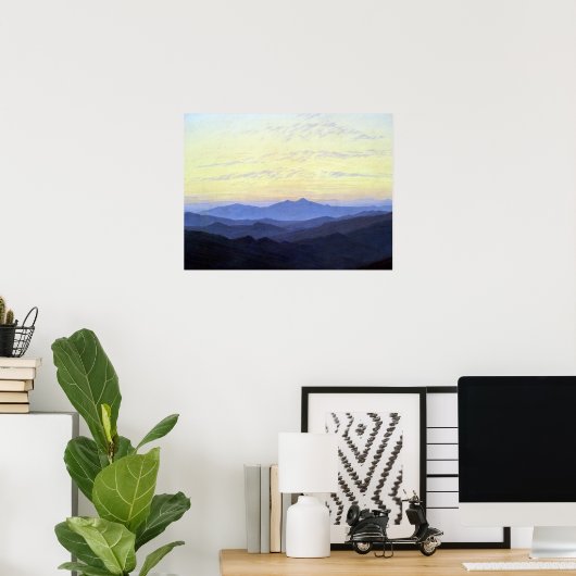 Caspar David Friedrich Riesengebirge Poster (Heimbüro)