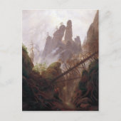 Caspar David Friedrich Rocky Landschaft in der Elb Postkarte (Vorderseite)