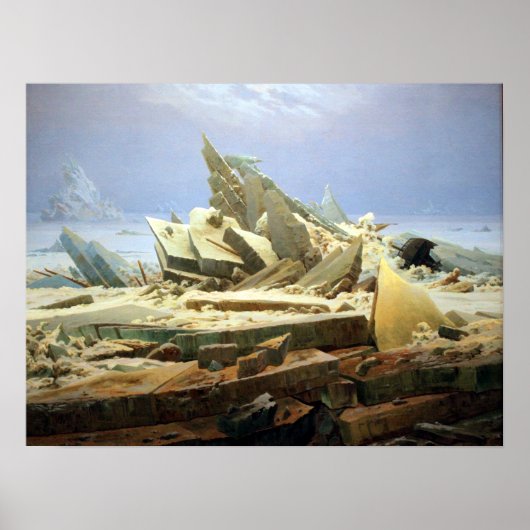 Caspar David Friedrich Sea of Ice Poster (Vorne)