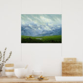 Caspar David Friedrich treibt Wolken Poster (Küche)