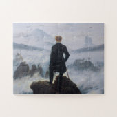 Caspar David Friedrich, Wanderer das Nebel-Meer Puzzle (Horizontal)