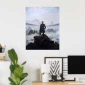 CASPAR DAVID FRIEDRICH - Wanderer über dem Meer Poster (Heimbüro)