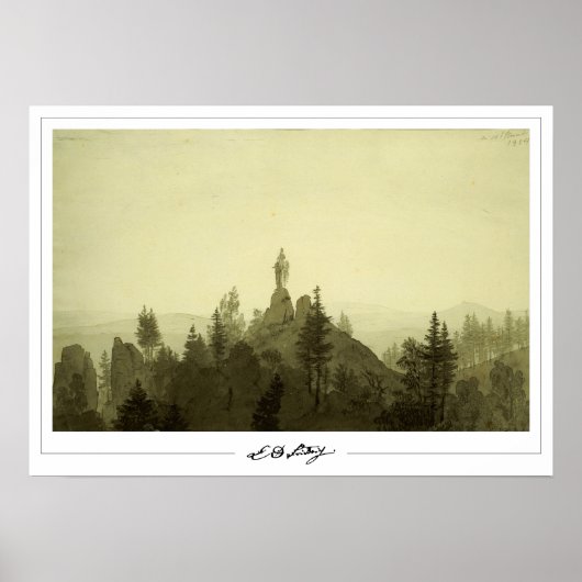 Caspar David Friedrich Zedign Art Poster #12 (Vorne)