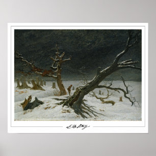 Caspar David Friedrich Zedign Art Poster #128