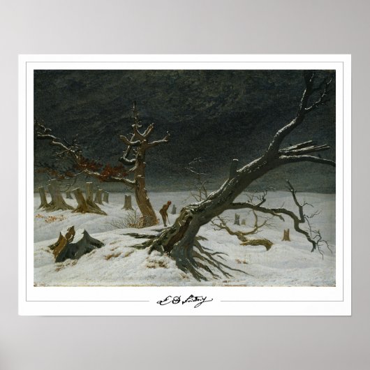 Caspar David Friedrich Zedign Art Poster #128 (Vorne)