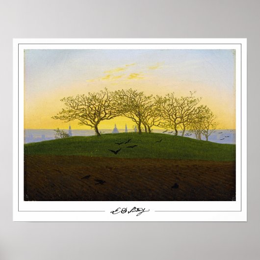 Caspar David Friedrich Zedign Art Poster #137 (Vorne)