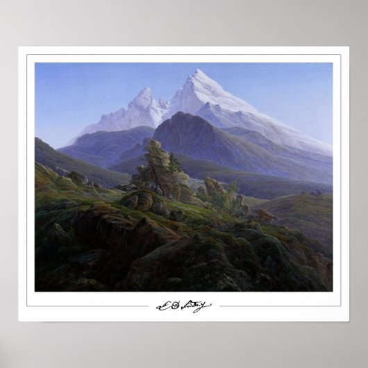 Caspar David Friedrich Zedign Art Poster #140 (Vorne)