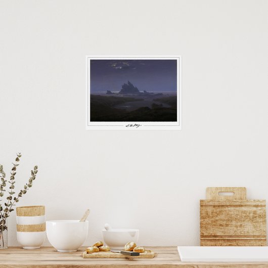 Caspar David Friedrich Zedign Art Poster #165 (Küche)