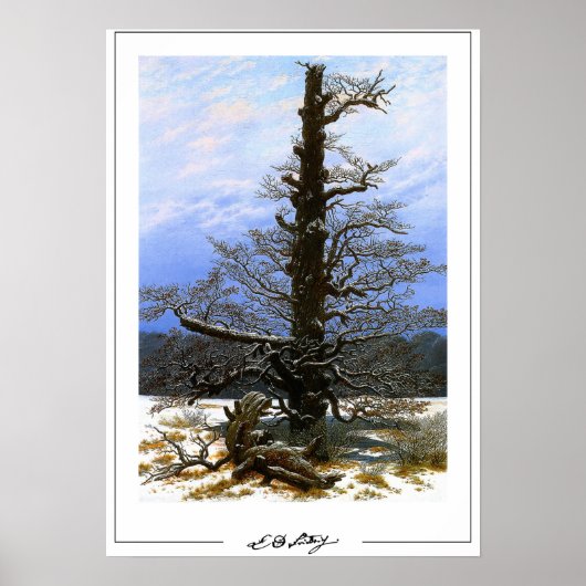 Caspar David Friedrich Zedign Art Poster #17 (Vorne)