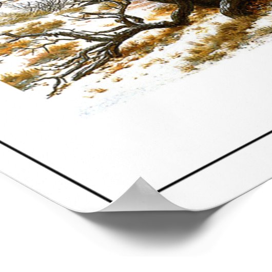 Caspar David Friedrich Zedign Art Poster #17 (Ecke)