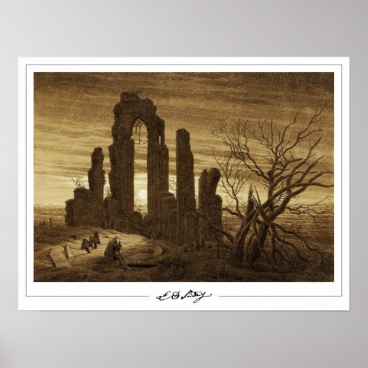 Caspar David Friedrich Zedign Art Poster #19 (Vorne)