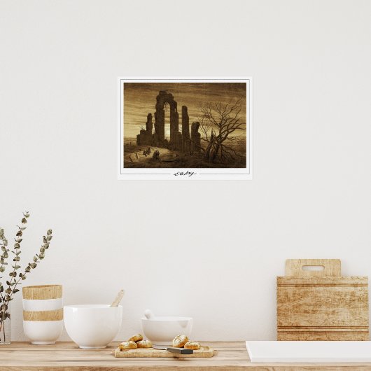 Caspar David Friedrich Zedign Art Poster #19 (Küche)