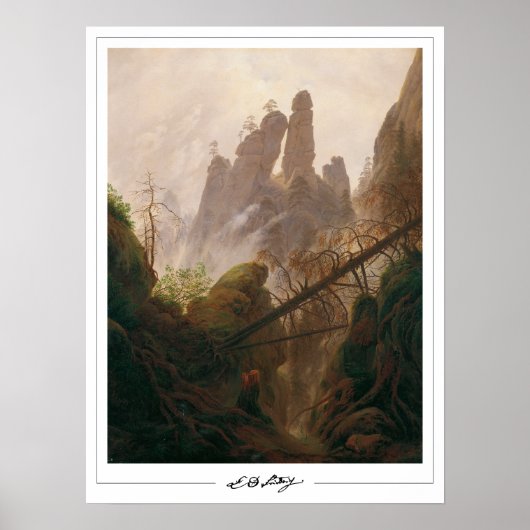 Caspar David Friedrich Zedign Art Poster #2 (Vorne)