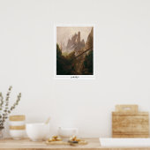 Caspar David Friedrich Zedign Art Poster #2 (Küche)
