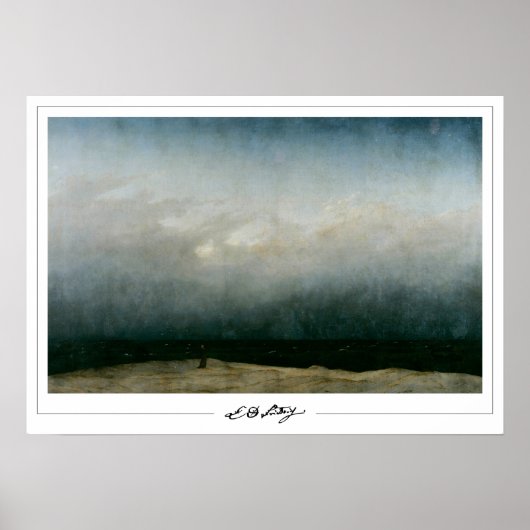 Caspar David Friedrich Zedign Art Poster #20 (Vorne)