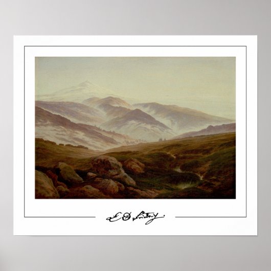 Caspar David Friedrich Zedign Art Poster #22 (Vorne)