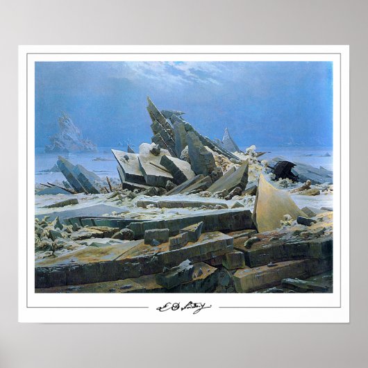 Caspar David Friedrich Zedign Art Poster #24 (Vorne)