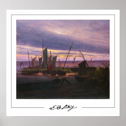 Caspar David Friedrich Zedign Art Poster #55 (Vorne)