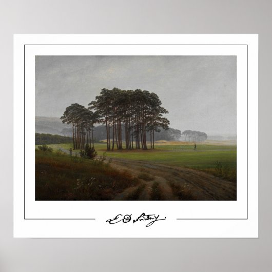 Caspar David Friedrich Zedign Art Poster #57 (Vorne)