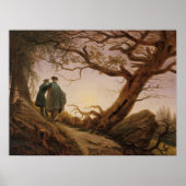 Caspar David Friedrich zwei Männer verkörpern den  Poster (Vorne)