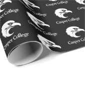 Casper College Text-Logo Geschenkpapier (Rolleneckpunkt)