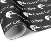 Casper College Text-Logo Geschenkpapier (Rolleneckpunkt)
