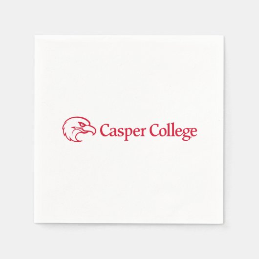 Casper College Text-Logo Serviette (Vorderseite)
