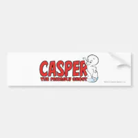 Casper das freundlicher Geist-rote Logo 2 Autoaufkleber
