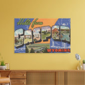 Casper, Wyoming - Große Buchstabenszenen Leinwanddruck (Insitu (Wohnzimmer))