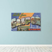 Casper, Wyoming - Große Buchstabenszenen Leinwanddruck (Insitu (Holzboden))