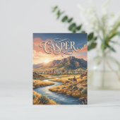Casper, Wyoming Postkarte (Stehend Vorderseite)