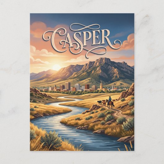 Casper, Wyoming Postkarte (Vorderseite)