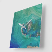 caspian sea quadratische wanduhr (Winkel)