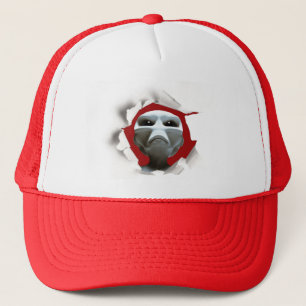 casquette Alien UFO Truckerkappe