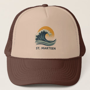 Casquette Saint-Martin SXM Welle Kap Truckerkappe