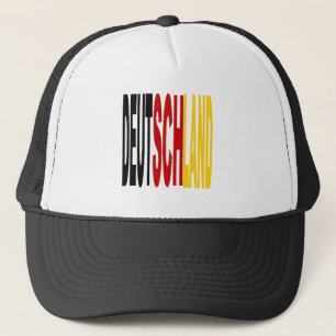 Casquette Trucker blanc noir DEUTSCHLAND Truckerkappe