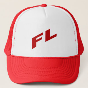 Casquette Trucker blanc rouge FLORIDA Truckerkappe
