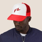 Casquette Trucker blanc rouge FLORIDA Truckerkappe (Beispiel)