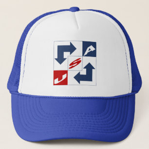 CASQUETTE TRUCKER BLANC ROYAL NEW DESIGN USA TRUCKERKAPPE
