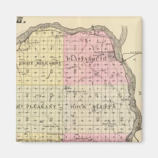 Cass Landkreis, Nebraska Magnet (Vorne)